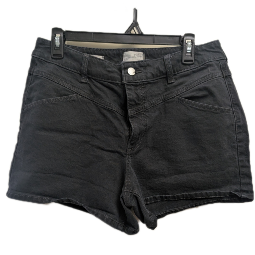 Universal Thread Black Jean Shorts Fitted Design